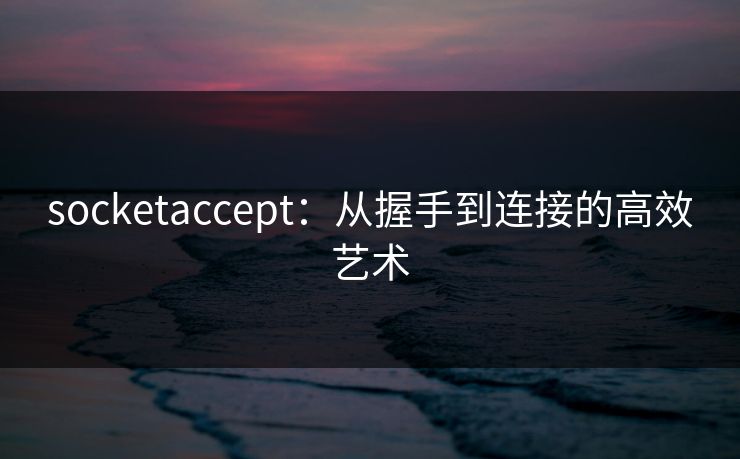 socketaccept：从握手到连接的高效艺术